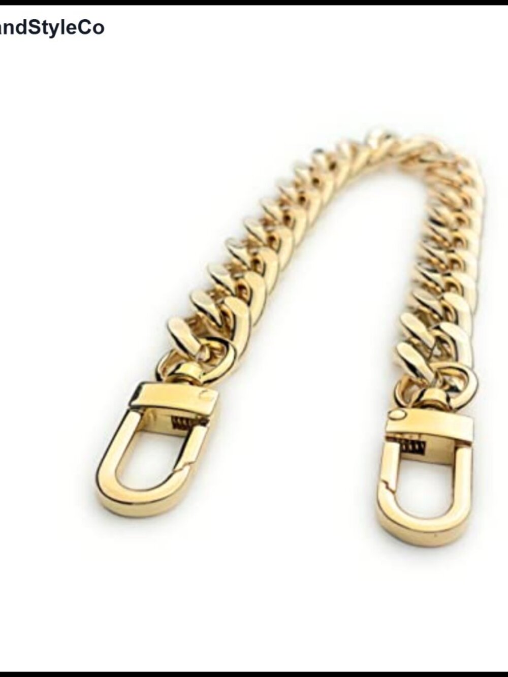 Chunky Purse Chain Charm 16mm Gold 10" Iron Bag Charm